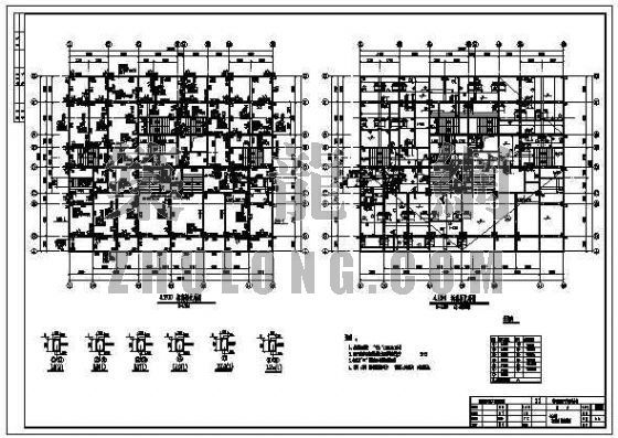 全套银行图纸资料下载-重庆某高层银行办公楼结构图纸