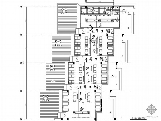 茶社建筑方案图资料下载-[江苏]某图书馆茶社装修图