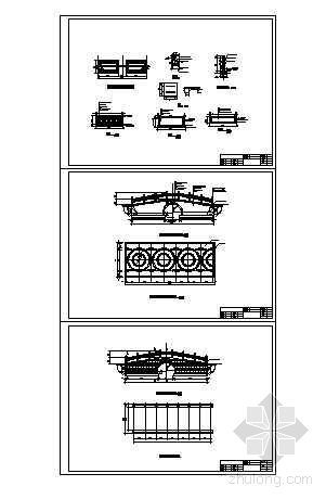 单孔拱桥cad设计图资料下载-单孔拱桥施工图