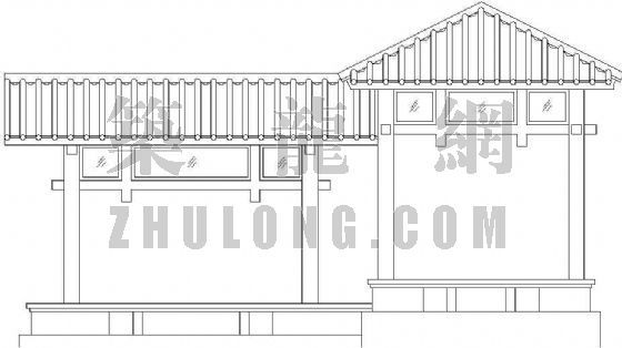 亭廊建筑施工图资料下载-船舫休息廊亭桥施工图