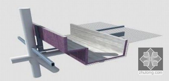 [福建]火车站站房金属屋面板安装施工方案（施工流程图）-安装屋面镀锌钢丝网