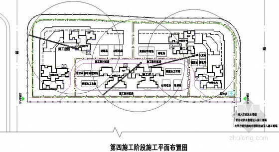 施组广西高层施工组织设计资料下载-[广西]高层框剪结构住宅楼施工组织设计（平面布置图）