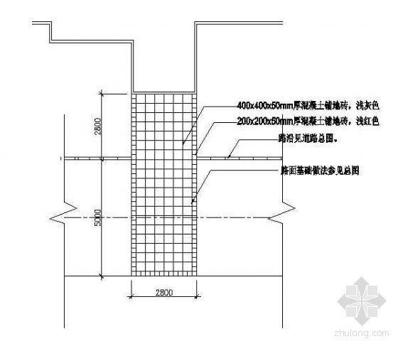 公园广场铺装素材资料下载-广场铺装详图 6