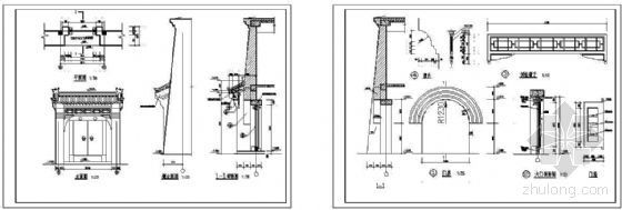古建大样cad资料下载-中式古建门大样（二）