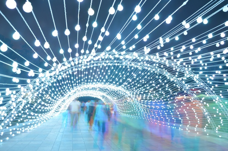 公园入口处设计资料下载-伊朗德黑兰灯光隧道