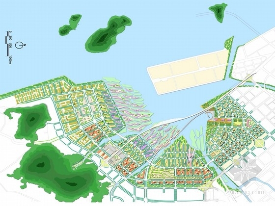 周大福滨海中心资料下载-[深圳]滨海城市中心区域景观规划设计方案