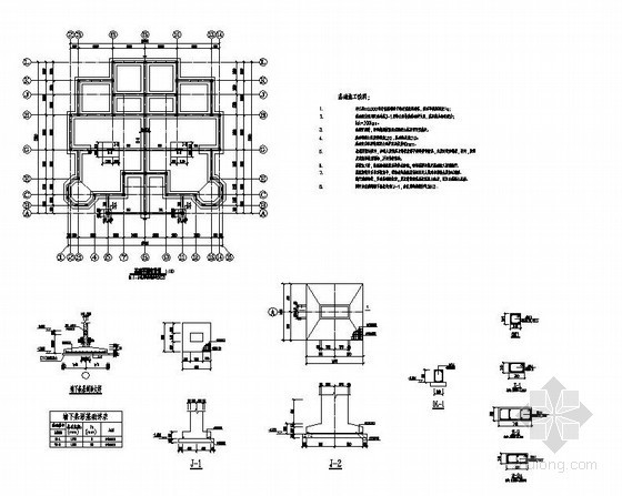 某二层砖混别墅结构图纸资料下载-某2层砖混别墅结构设计图
