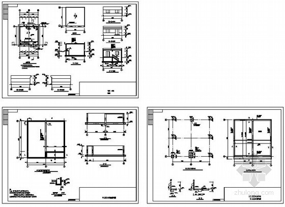 小区泵房设计资料下载-某水池泵房结构设计图
