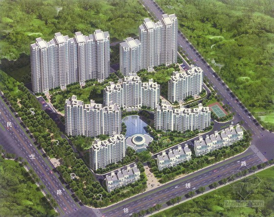 居住区改造规划文本资料下载-[上海]某御景园居住区规划方案文本