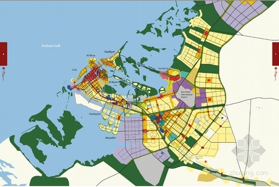 [国外]“中心性”城市区域景观规划设计方案-区域位置图 