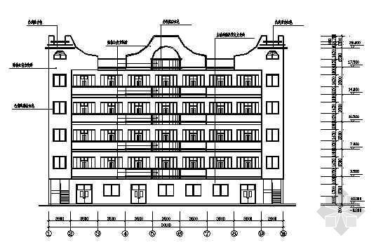 5层员工宿舍楼设计图资料下载-广东某厂区五层宿舍楼建筑结构图纸