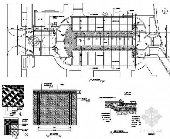 地面铺装节点图资料下载-小区地面铺装大样图