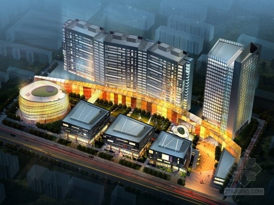 城市综合体方案规划资料下载-[天津]某城市综合体规划及单体设计方案文本