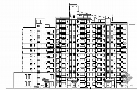 26层住宅楼建筑施工图纸资料下载-[上海]某十四层住宅楼建筑施工图