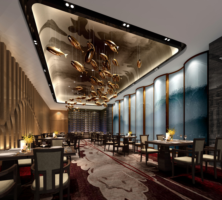 CCD--重庆华宇豪生酒店设计效果图-05-层中餐厅