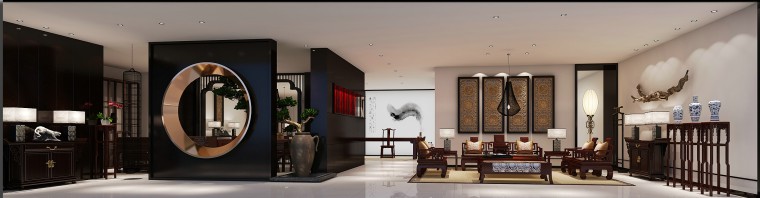 北京大家之家室内装修施工图设计（附效果图）-大家之家 北京店效果图