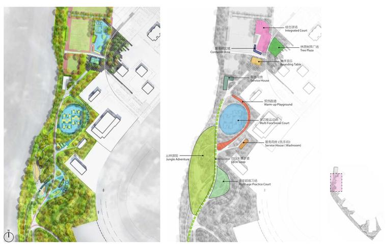 [上海]知名地产安亭体育公园景观最终概念设计（PDF+96页） -综合活动区