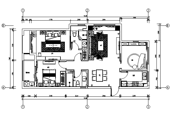 欧式样板房全套施工图资料下载-[杭州]欧式售楼处样板房住宅空间设计施工图（含效果图+实景图）