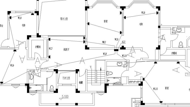 220v卷帘门电气原理图资料下载-某别墅电气设计施工图
