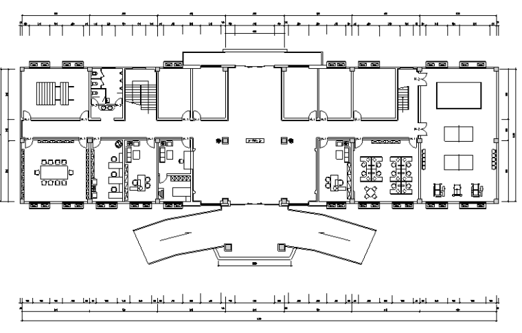 2层办公楼装修效果图资料下载-部队综合作业楼办公楼设计施工图（附效果图）