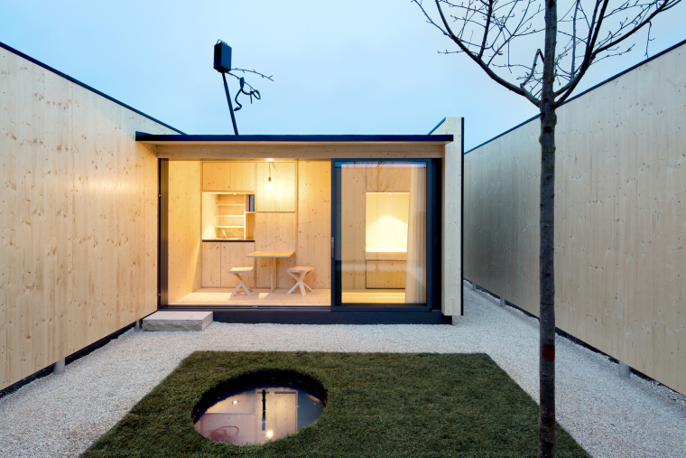草图大师日式庭院资料下载-微型庭院住宅