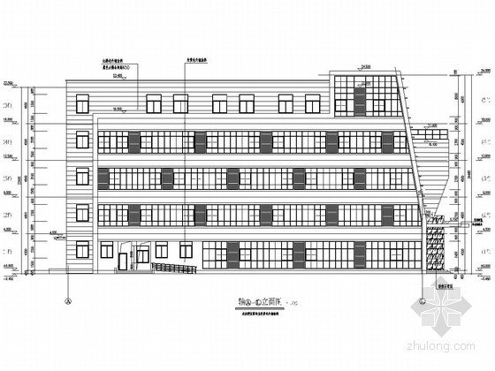 小区社区管理用房建筑图纸资料下载-五层框架结构社区管理用房结构施工图（含建筑图）