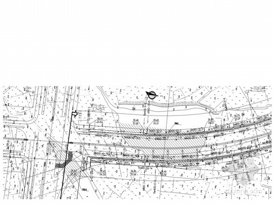 [安徽]市政道路排水改建工程施工图-排水管线平面图 