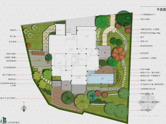 苏州庭院设计模型资料下载-[苏州]别墅会所庭院景观设计