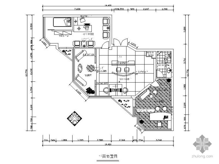 商会办公空间装修图资料下载-[南京]某装饰公司办公空间装修图