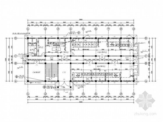 一层管理房用房资料下载-[湖南]泵站工程初步设计施工图(控制室 管理用房)