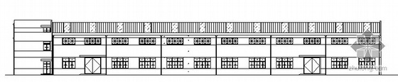 包装车间建筑资料下载-某二层框架 （戊类）车间建筑扩初图