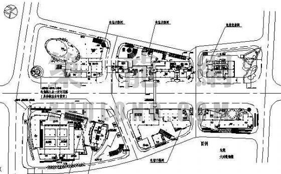 国外绿地广场空间资料下载-上海某置地广场电信规划图