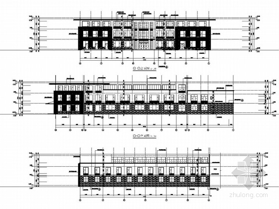 砖混结构两层办公楼资料下载-多层框架及砖混结构办公楼结构图（含建筑图、附属工程）