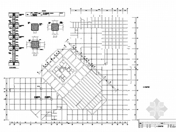 钢框架核心筒结构施工图资料下载-[河南]原四层增建至八层框架核心筒结构办公大厦续建施工图（烂尾楼续建工程）