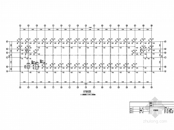 [湖南]地上六层砖混结构住宅楼结构施工图-柱平面布置图 