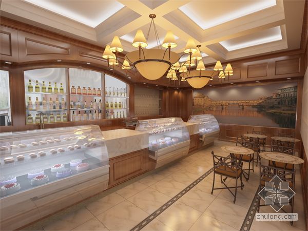 蛋糕烘培店施工图资料下载-蛋糕店
