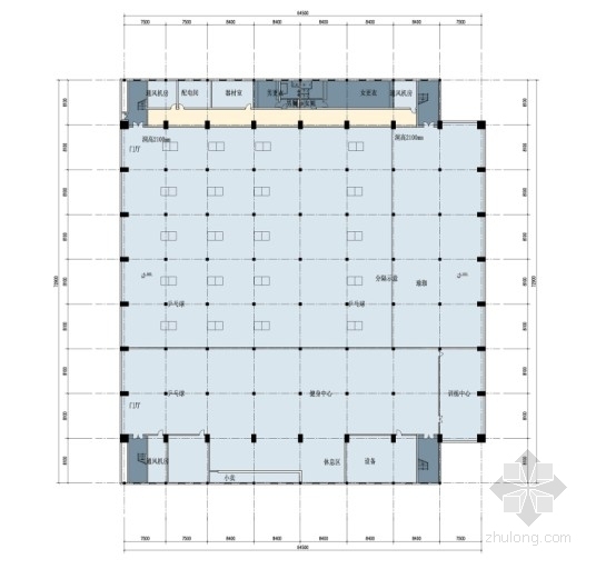 [江苏]全民健身中心规划及单体设计方案文本-健身中心规划平面图