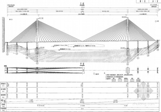 施工图斜拉桥资料下载-[PDF]高速公路特大斜拉桥下部结构施工图（54页）
