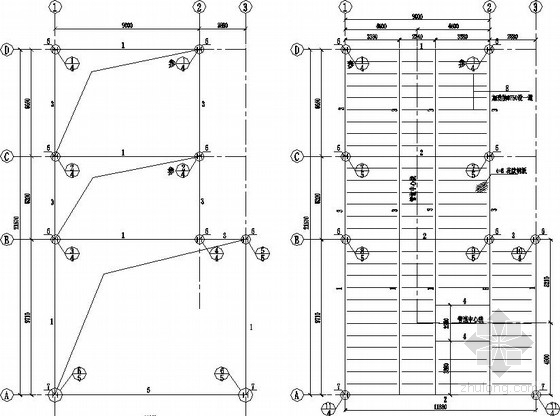 施工升降机接料平台搭设资料下载-双层钢框架设备平台结构施工图