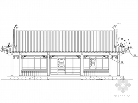 仿古屋顶施工图资料下载-钢筋混凝土仿古建筑结构施工图