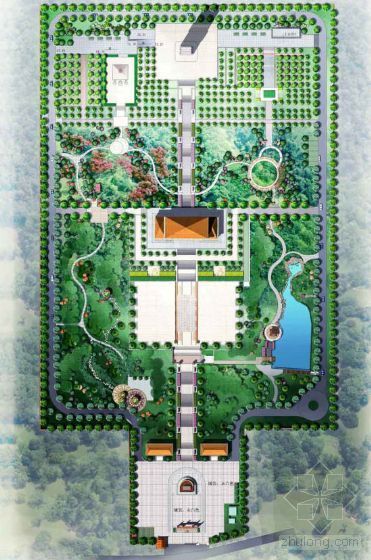 烈士陵园绿化资料下载-革命烈士陵园公园规划文本全套