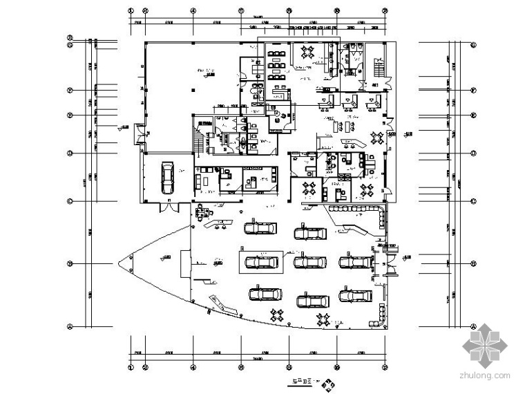 汽车4s店设计资料下载-[浙江]某别克汽车4S店设计装修图