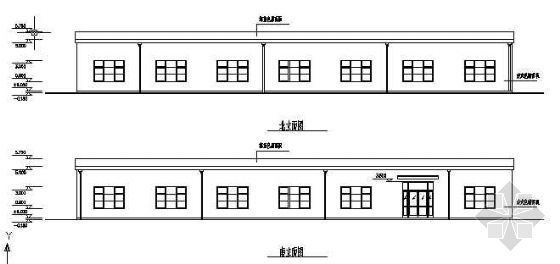 钢结构饭堂施工图资料下载-某钢结构食堂建筑结构施工图纸