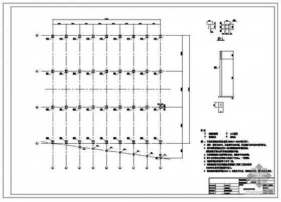 临时钢管棚设计图资料下载-某熟料堆棚结构设计图