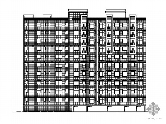 一层住宿建筑施工图资料下载-某十一层住宅建筑施工图