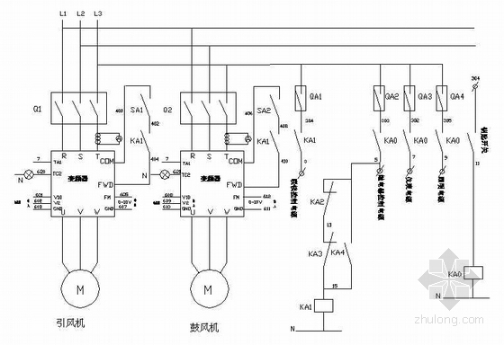 自动控制柜图纸资料下载-燃煤锅炉控制柜电气设计图