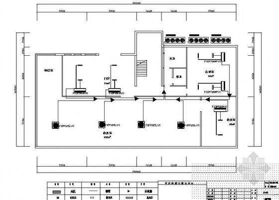 农村村部三层办公楼方案资料下载-某三层办公楼空调图纸