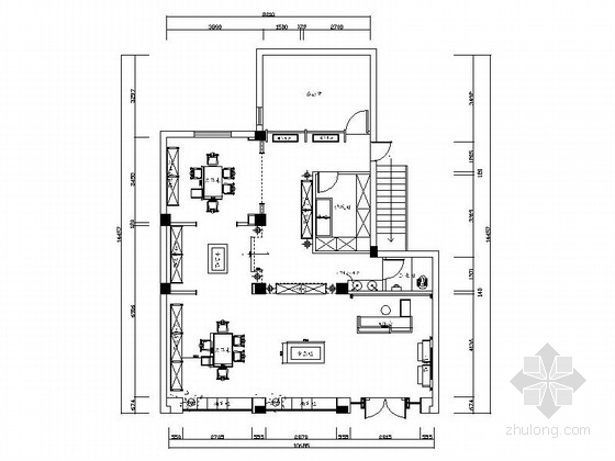 家具专卖店装修施工图纸资料下载-[河南]省级农业龙头企业典雅新中式茶叶专卖店装修施工图（含效果）