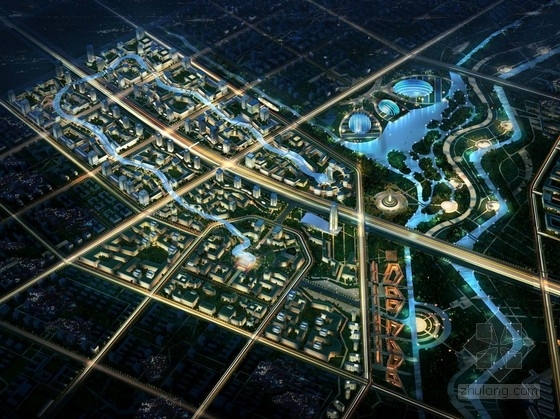 绿色生态区示范资料下载-[河南]临河地块绿色生态型城市规划设计方案文本