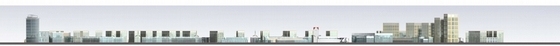 [上海]生态新城概念性规划设计方案文本（知名事务所 含CAD）-生态知名地产概念性规划设计立面图